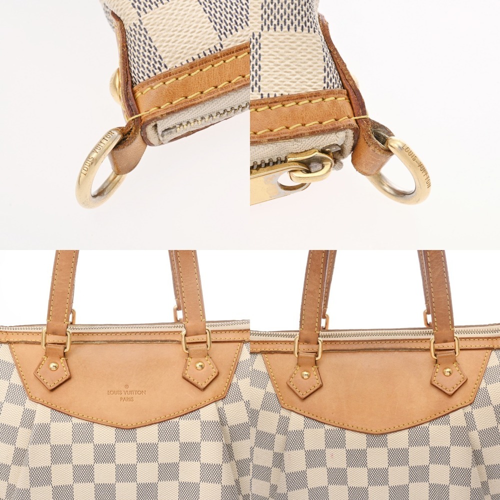 Louis Vuitton Azur Handbag White Damier Syracuse Canvas - Picture 8 of 10